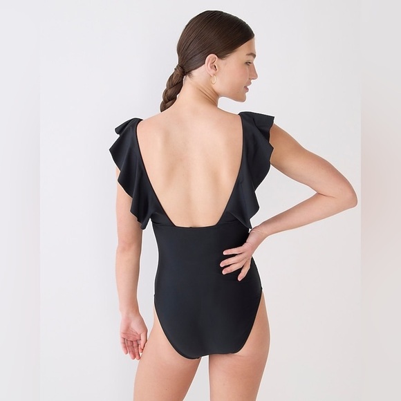 J Crew Ruffle V-neck ruched one-piece swimsuit
Item BP222 - Picture 3 of 6